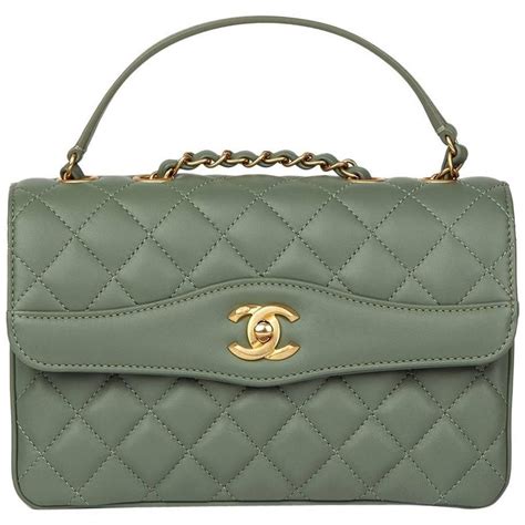 chanel green lambskin bag|vintage chanel lambskin bag.